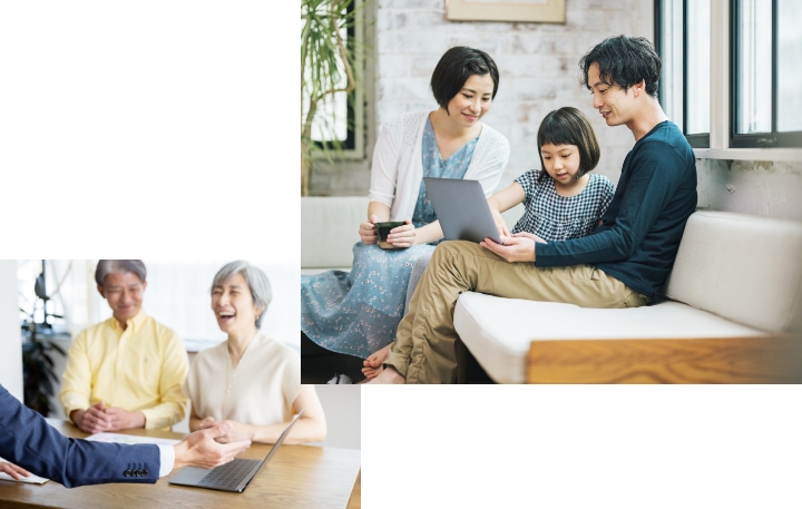 会話を楽しむ夫婦